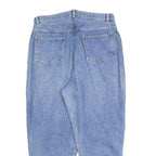 FASHION EXTRA Womens Jeans Blue Cotton Blend Regular W34 L27 Bow Detail Zip