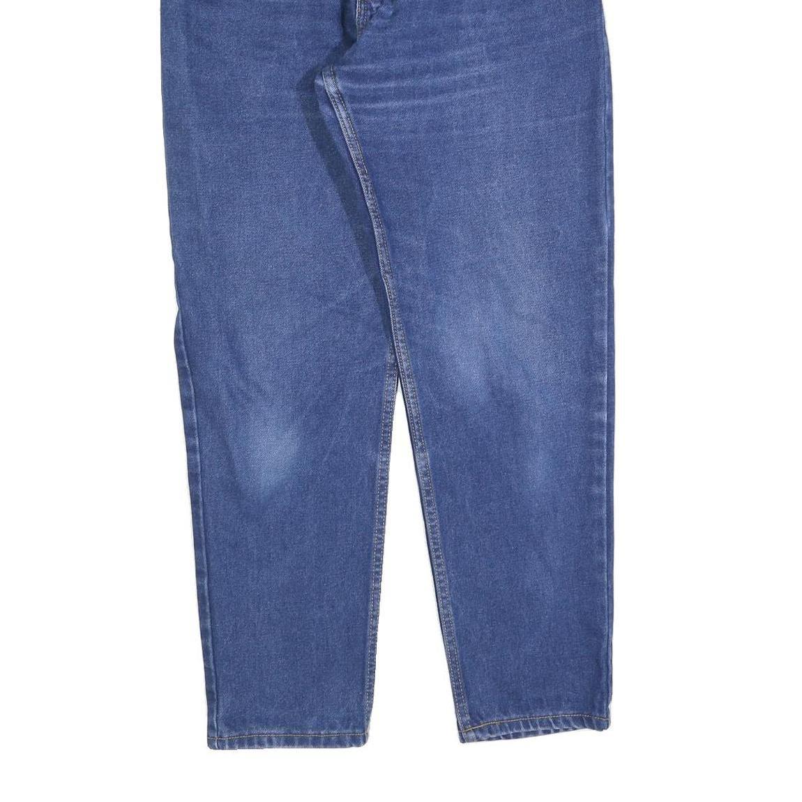 COSMOS Womens Jeans Blue Regular Straight Denim Medium W28 L28 Classic Cotton