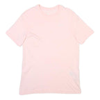 NIKE Mens Pink T-Shirt M Short Sleeve Crew Neck Swoosh Logo Casual