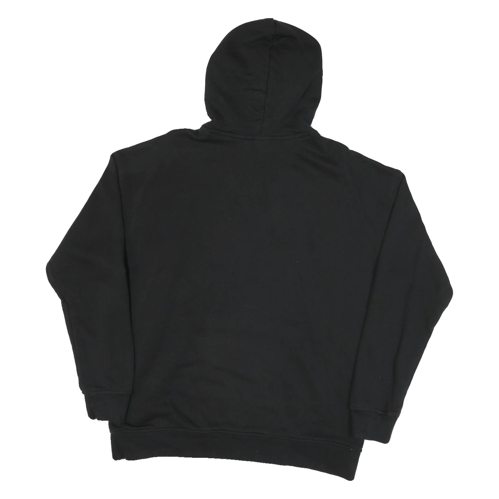 ADIDAS Womens Black Hoodie L Cotton Blend Pullover Logo Casual