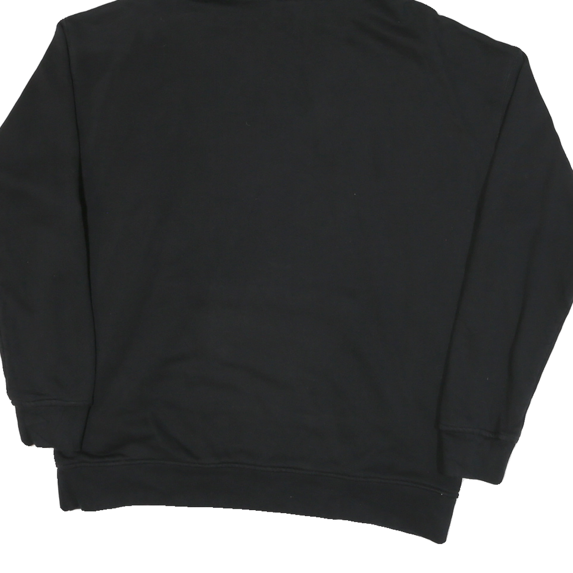 ADIDAS Womens Black Hoodie L Cotton Blend Pullover Logo Casual