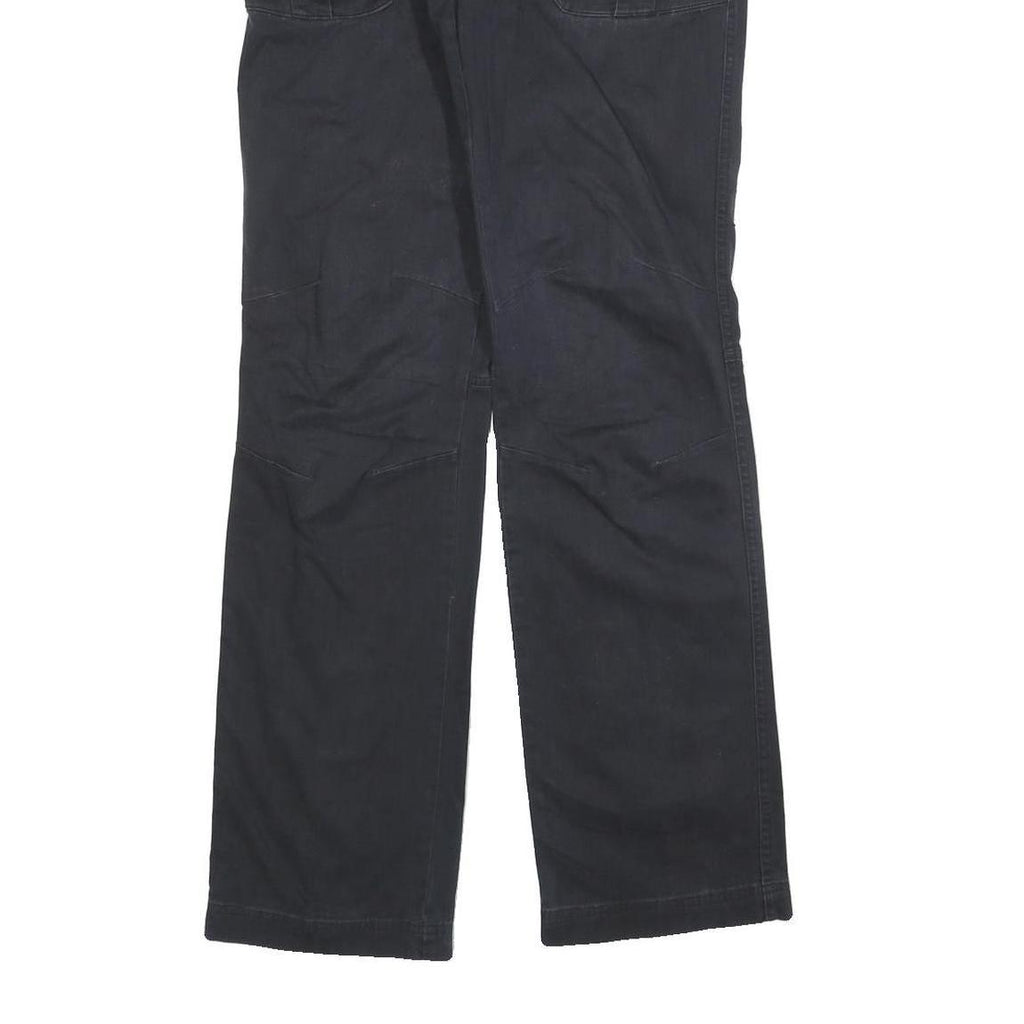COLUMBIA Womens Black Cotton Blend Regular Straight Trousers W32 L32 Outdoor