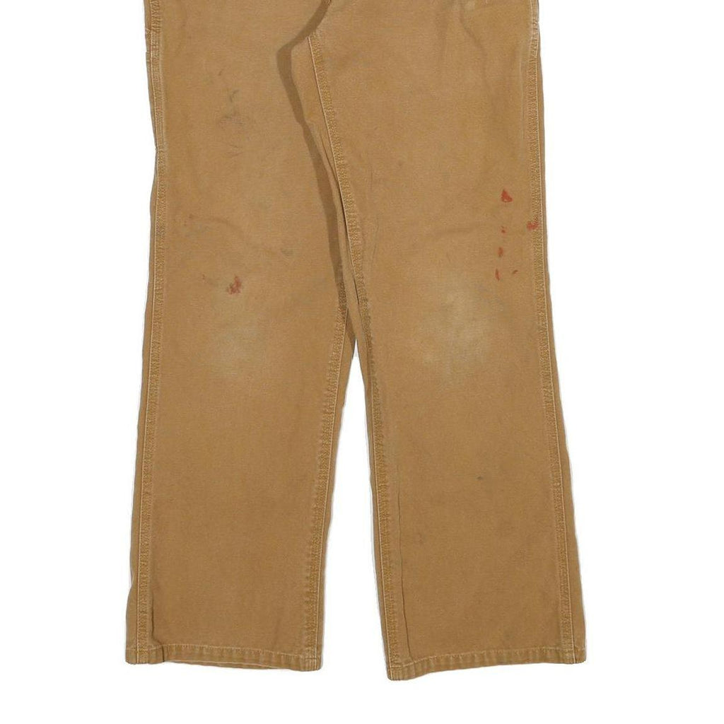 CARHARTT Womens Jeans Beige Regular Straight Denim W26 L28 Workwear Durable Zip