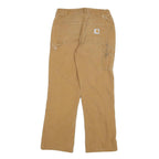 CARHARTT Womens Jeans Beige Regular Straight Denim W26 L28 Workwear Durable Zip