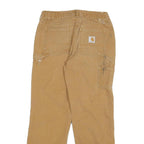 CARHARTT Womens Jeans Beige Regular Straight Denim W26 L28 Workwear Durable Zip