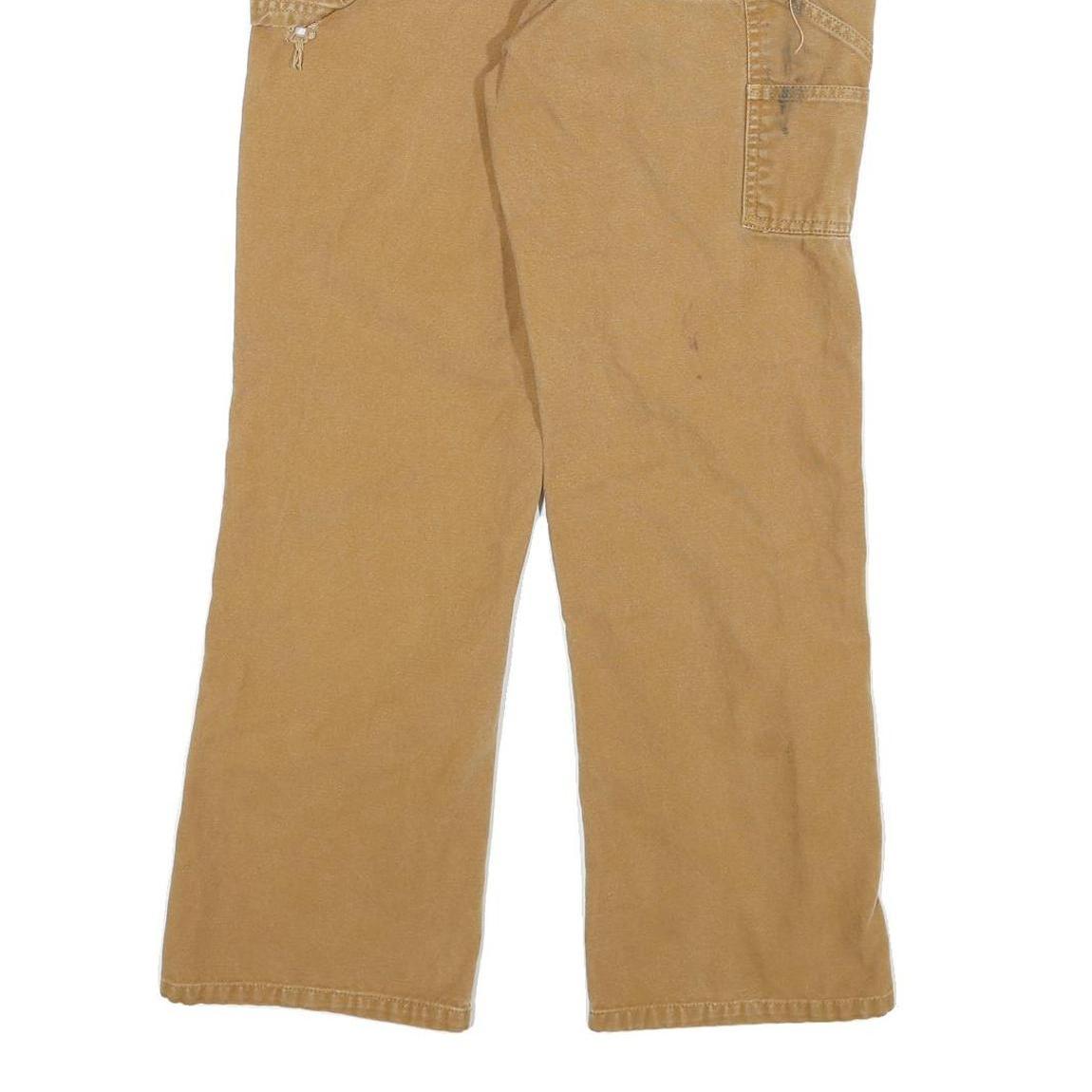 CARHARTT Womens Jeans Beige Regular Straight Denim W26 L28 Workwear Durable Zip