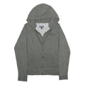 PATAGONIA Womens Grey Zip Front Hoodie M Cotton Blend Casual Sweatshirt