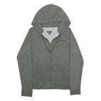 PATAGONIA Womens Grey Zip Front Hoodie M Cotton Blend Casual Sweatshirt