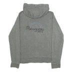 PATAGONIA Womens Grey Zip Front Hoodie M Cotton Blend Casual Sweatshirt