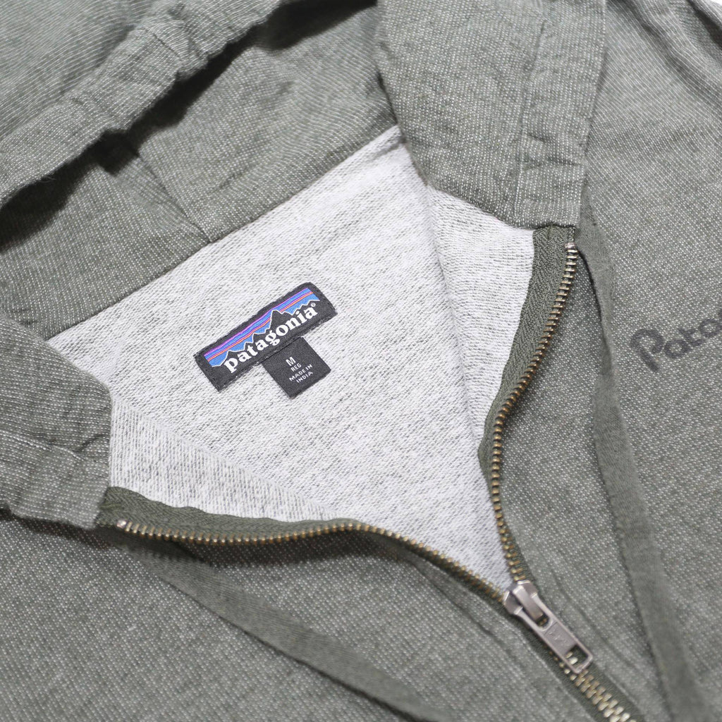 PATAGONIA Womens Grey Zip Front Hoodie M Cotton Blend Casual Sweatshirt