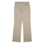 DICKIES Womens Trousers Beige Regular Bootcut W28 L32