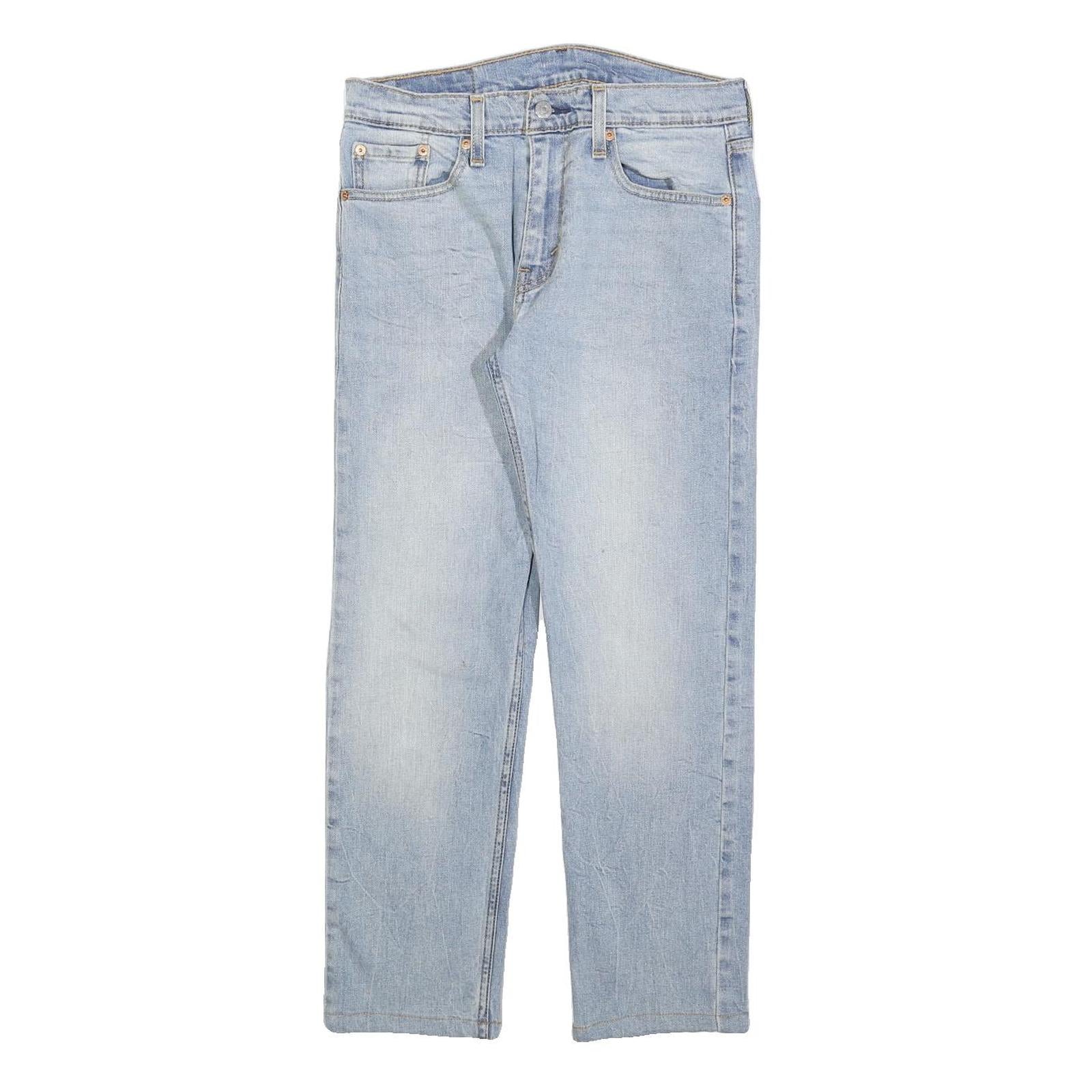LEVI'S 502 Mens Jeans Blue Slim Straight Denim Light W29 L26 Classic Fit