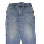 CARHARTT Mens Jeans Blue Regular Straight Denim Medium W36 L30 Workwear