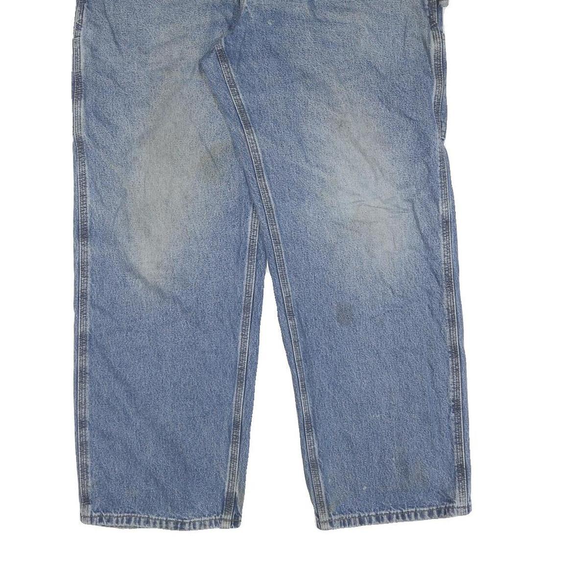 CARHARTT Mens Jeans Blue Regular Straight Denim Medium W36 L30 Workwear