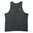 NIKE Womens Black Sleeveless T-Shirt L Cotton Blend Athletic Vest Fitness Gym