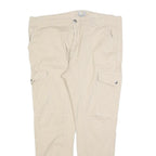 YES OR NO Womens Cotton Blend Beige Slim Cargo Trousers W36 L28 Zip Pockets