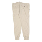 YES OR NO Womens Cotton Blend Beige Slim Cargo Trousers W36 L28 Zip Pockets