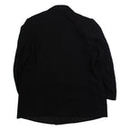 Mens Blazer Jacket Black Wool L