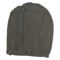 JAC DALE Womens Brown Checked Shirt Long Sleeve Collared M Elegant