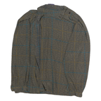 JAC DALE Womens Brown Checked Shirt Long Sleeve Collared M Elegant