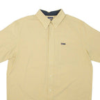 CHAPS Mens Shirt Yellow Check M