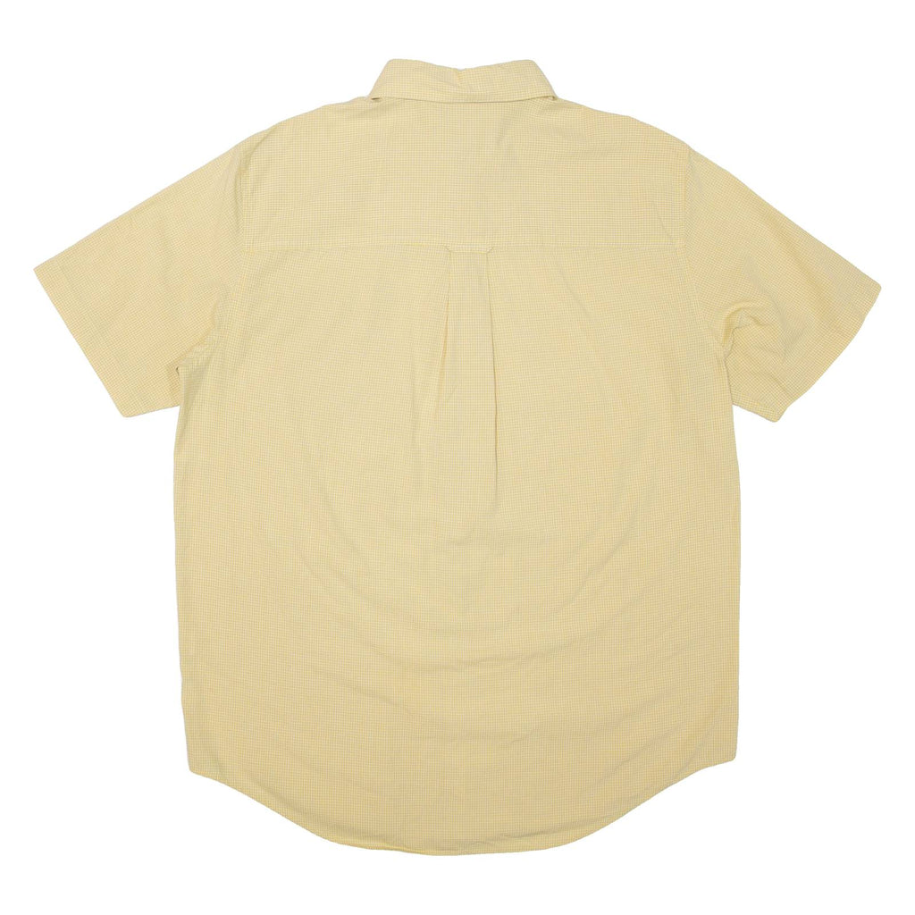 CHAPS Mens Shirt Yellow Check M