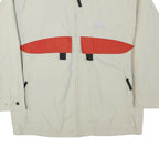 ADIDAS Mens Cream & Red Zip Jacket L Polyester Blend Plain Sportswear