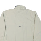 ADIDAS Mens Cream & Red Zip Jacket L Polyester Blend Plain Sportswear