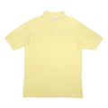 DIADORA Mens Yellow Polo Shirt Short Sleeve Plain L Casual Summer Cotton