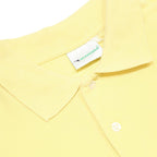 DIADORA Mens Yellow Polo Shirt Short Sleeve Plain L Casual Summer Cotton