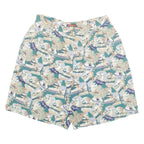 CHARTER CLUB Mens Casual Shorts Green Crazy Pattern S W30