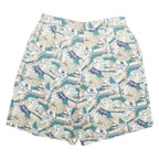 CHARTER CLUB Mens Casual Shorts Green Crazy Pattern S W30