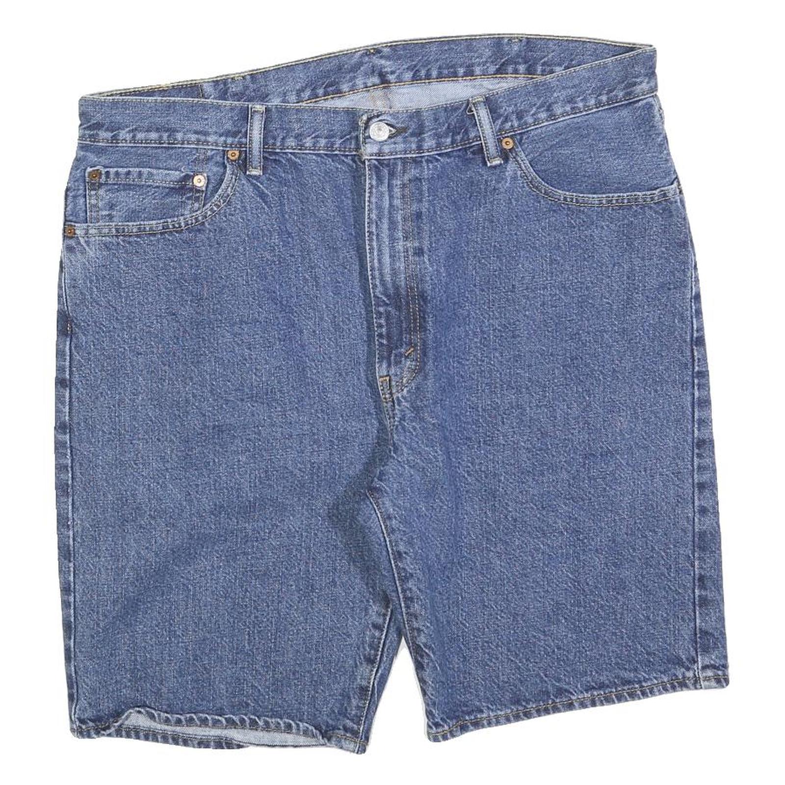 LEVI'S Mens Shorts Blue Denim Classic 2XL W40 Cotton Blend Comfortable Casual