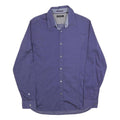 TED BAKER Mens Blue Shirt M Cotton Blend Casual Smart Workwear