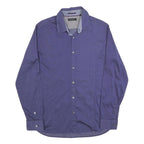 TED BAKER Mens Blue Shirt M Cotton Blend Casual Smart Workwear
