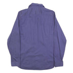 TED BAKER Mens Blue Shirt M Cotton Blend Casual Smart Workwear