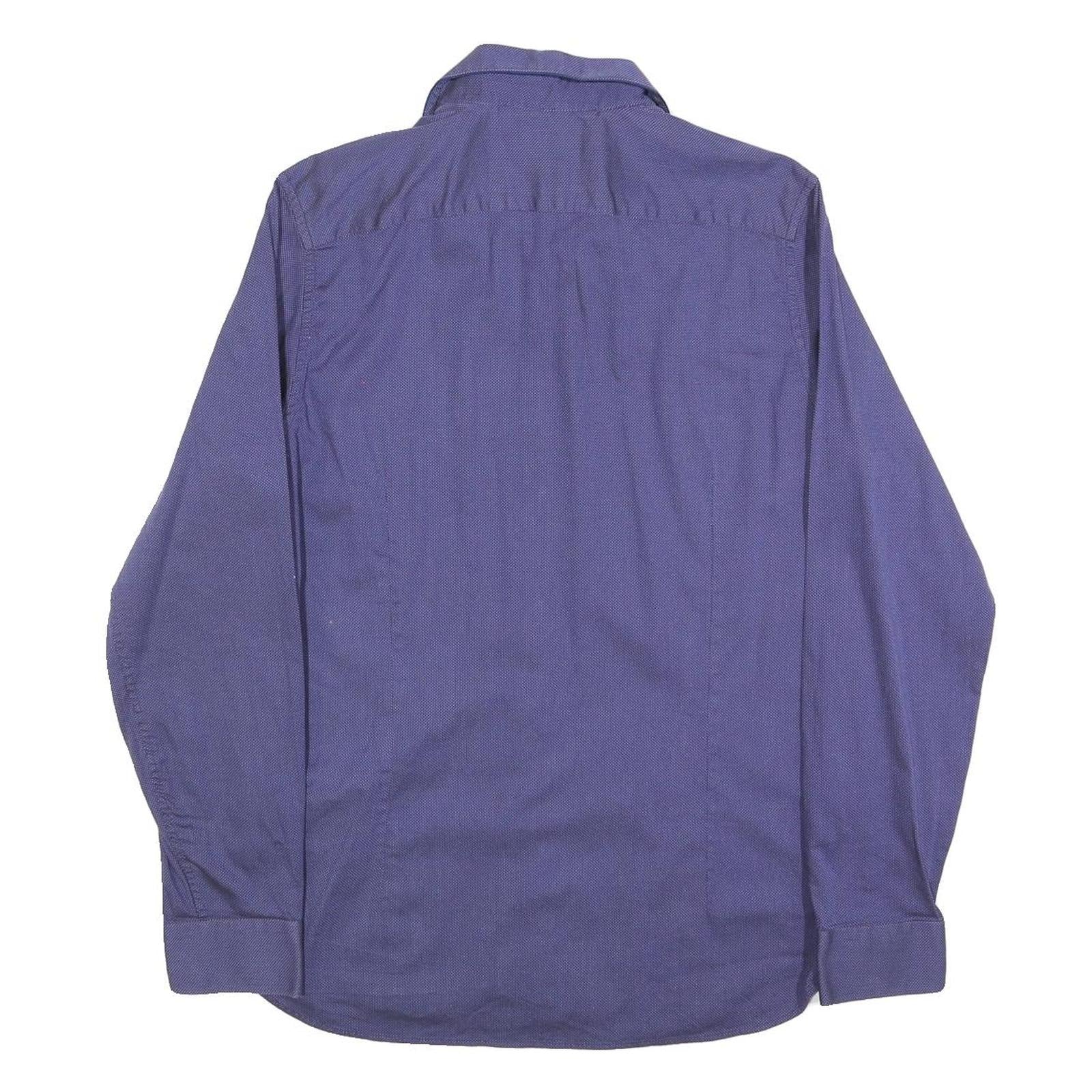 TED BAKER Mens Blue Shirt M Cotton Blend Casual Smart Workwear