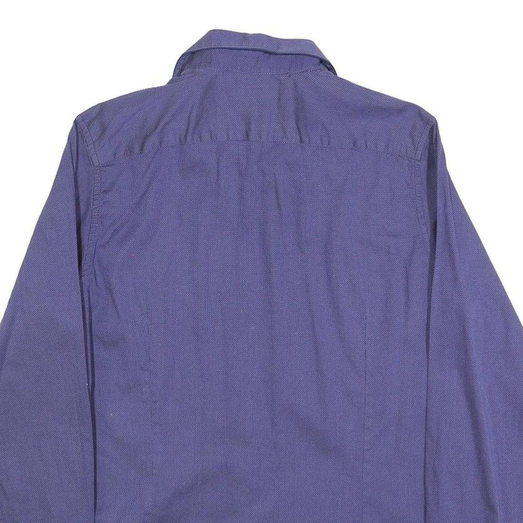 TED BAKER Mens Blue Shirt M Cotton Blend Casual Smart Workwear