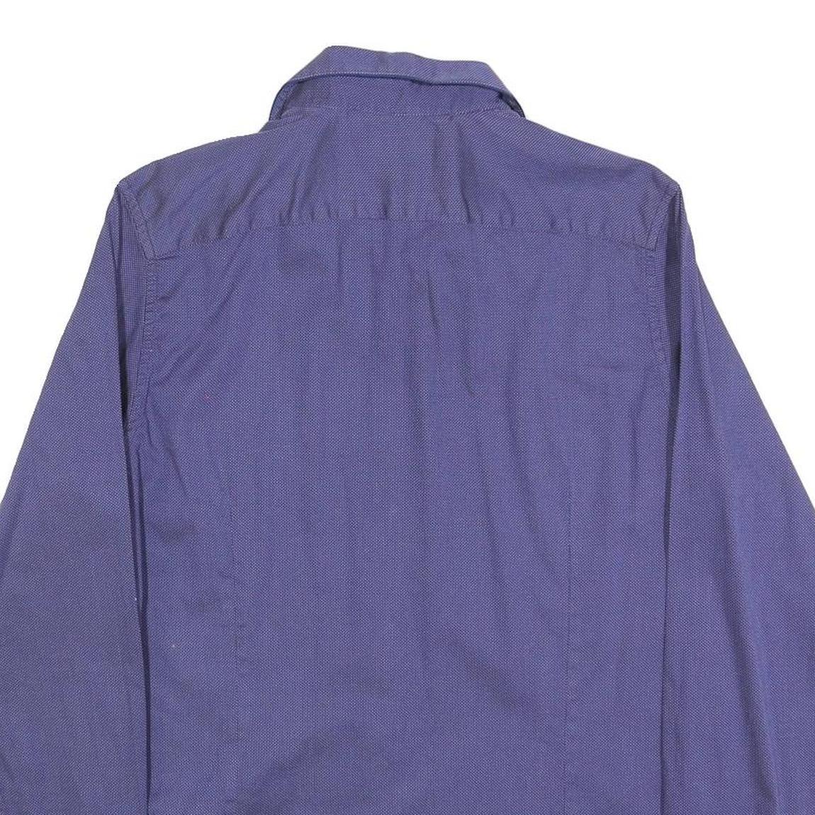 TED BAKER Mens Blue Shirt M Cotton Blend Casual Smart Workwear