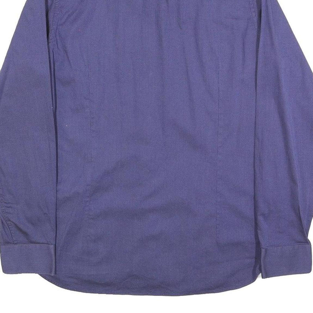 TED BAKER Mens Blue Shirt M Cotton Blend Casual Smart Workwear