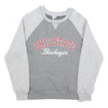 TOP OF THE WORLD Womens Grey & Light Grey Ohio State Buckeyes Crew Neck S