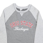 TOP OF THE WORLD Womens Grey & Light Grey Ohio State Buckeyes Crew Neck S