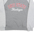 TOP OF THE WORLD Womens Grey & Light Grey Ohio State Buckeyes Crew Neck S