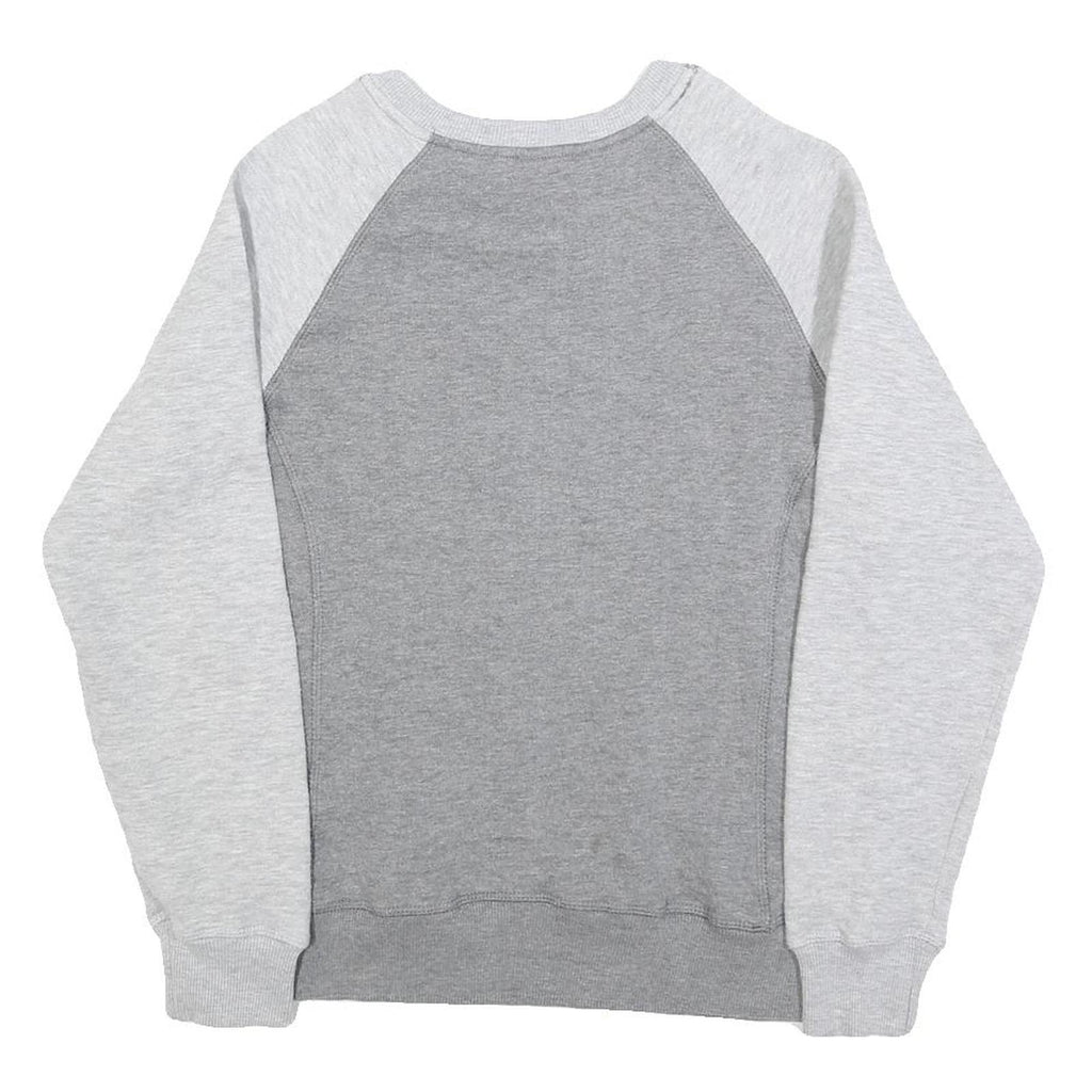 TOP OF THE WORLD Womens Grey & Light Grey Ohio State Buckeyes Crew Neck S