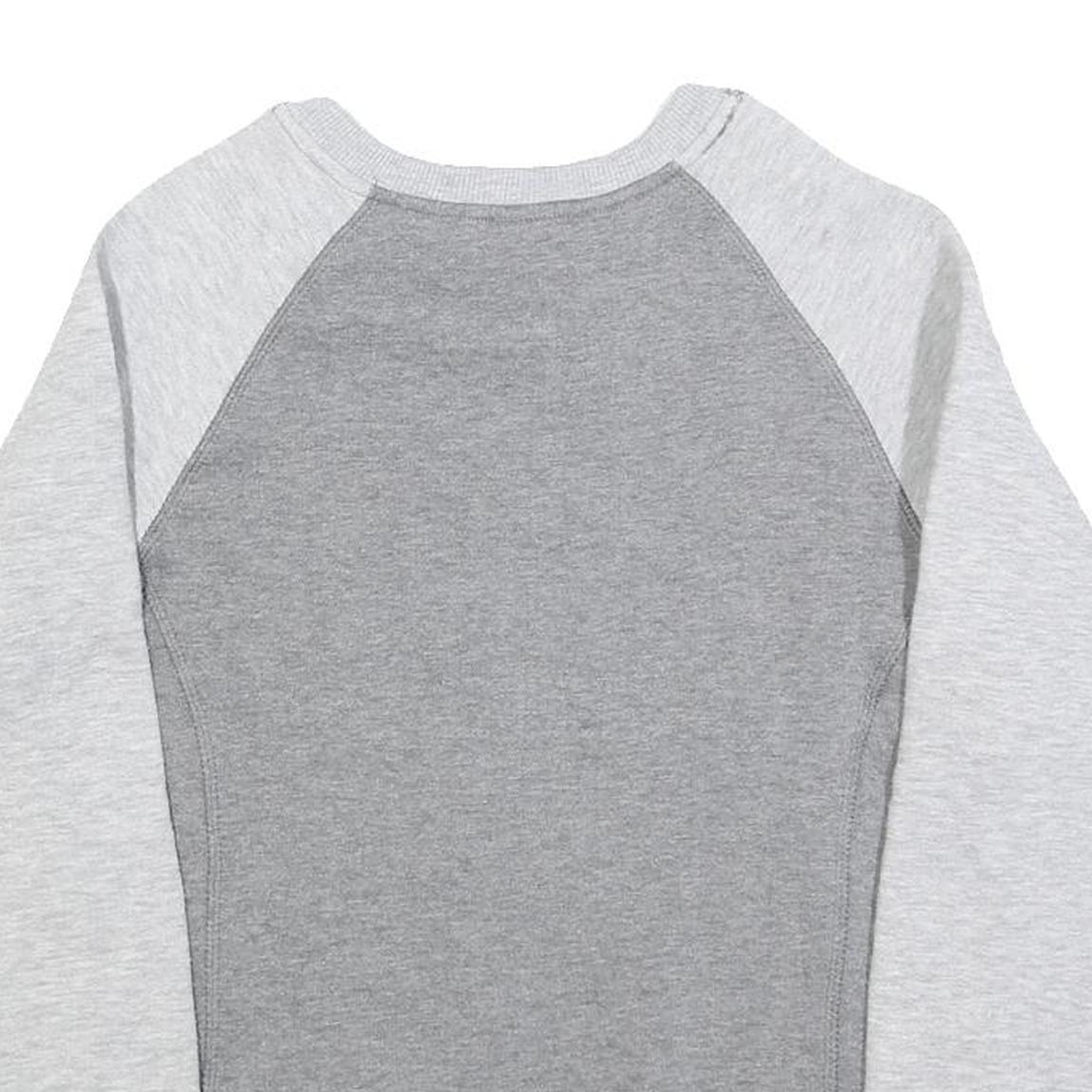 TOP OF THE WORLD Womens Grey & Light Grey Ohio State Buckeyes Crew Neck S