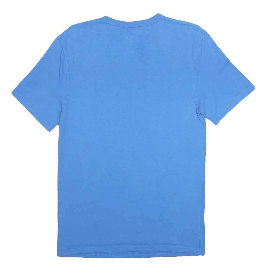 CHAMPION Mens Blue Graphic T-Shirt S Short Sleeve Crew Neck Cotton Casual