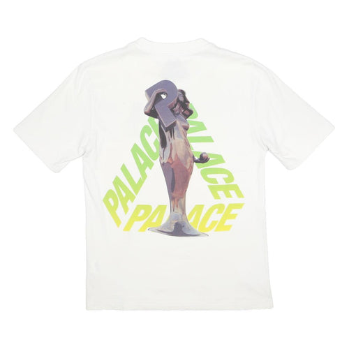 PALACE Rolls P3 Mens White Graphic T-Shirt XS Short Sleeve Crew Neck Streetwear