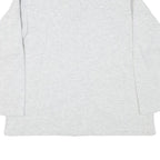 OOCHI VERDI Womens Light Grey Sweatshirt Embroidered Collar M Long Sleeve Casual