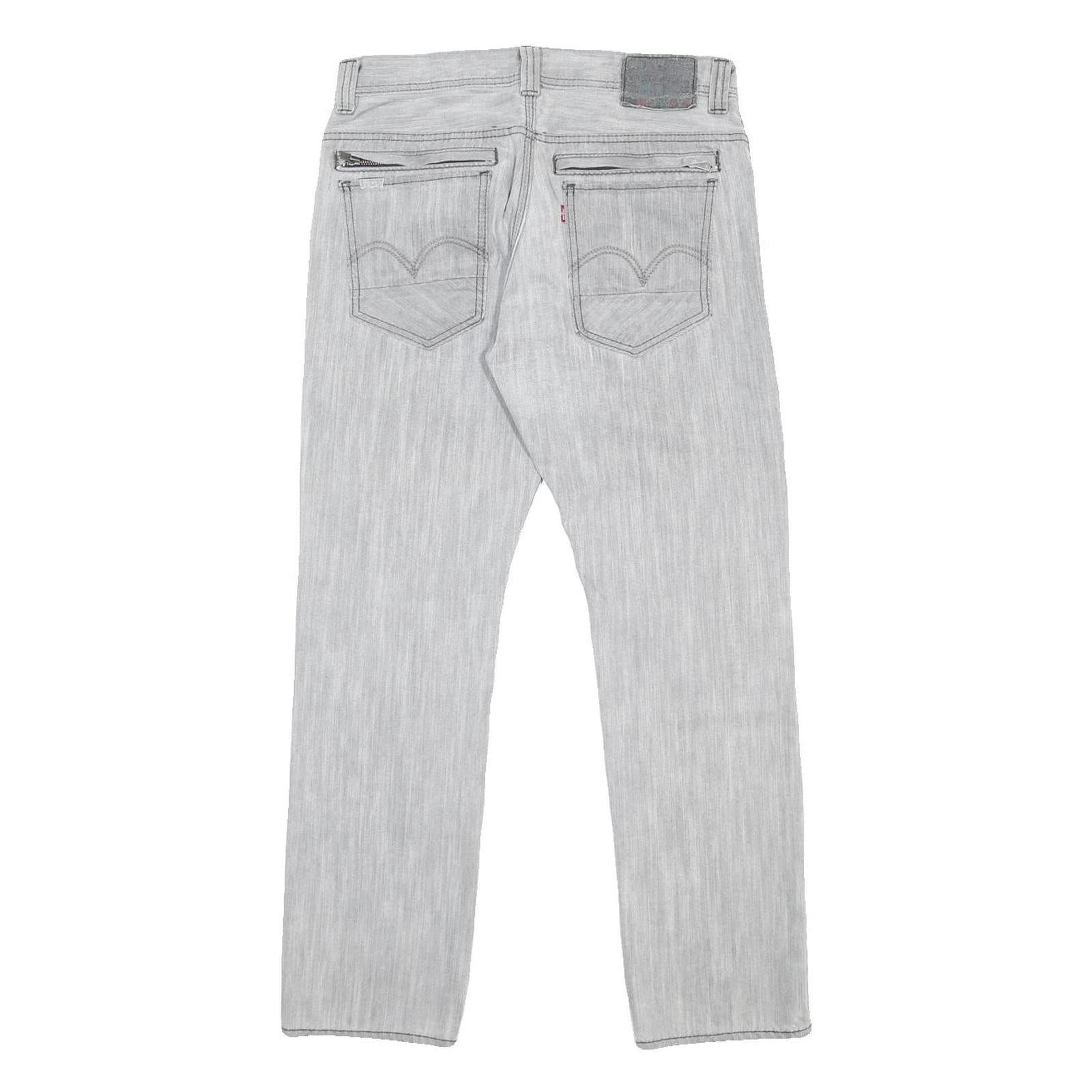 LEVI'S 511 Skinny Mens Jeans Light Blue Slim Denim W32 L30 Zip Cotton Blend