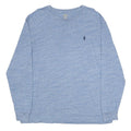 POLO RALPH LAUREN Mens Blue Long Sleeve Crew Neck Cotton T-Shirt L